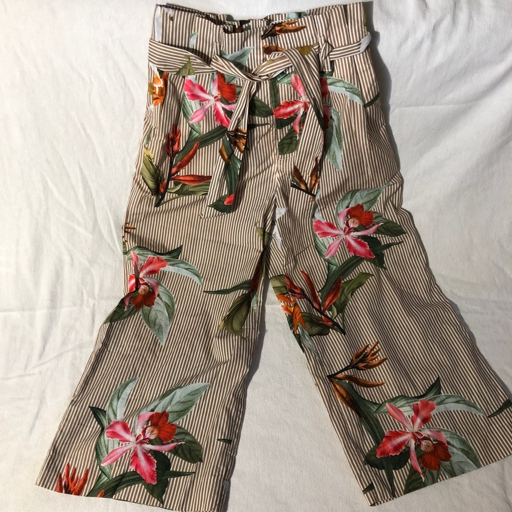 Zara Wide Leg Capri XS